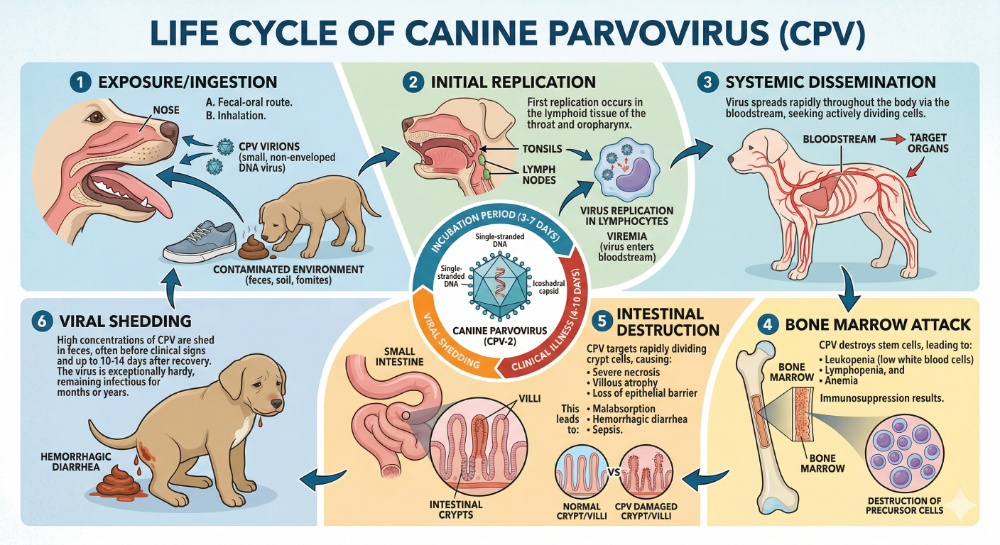 Veterinarian with a puppy